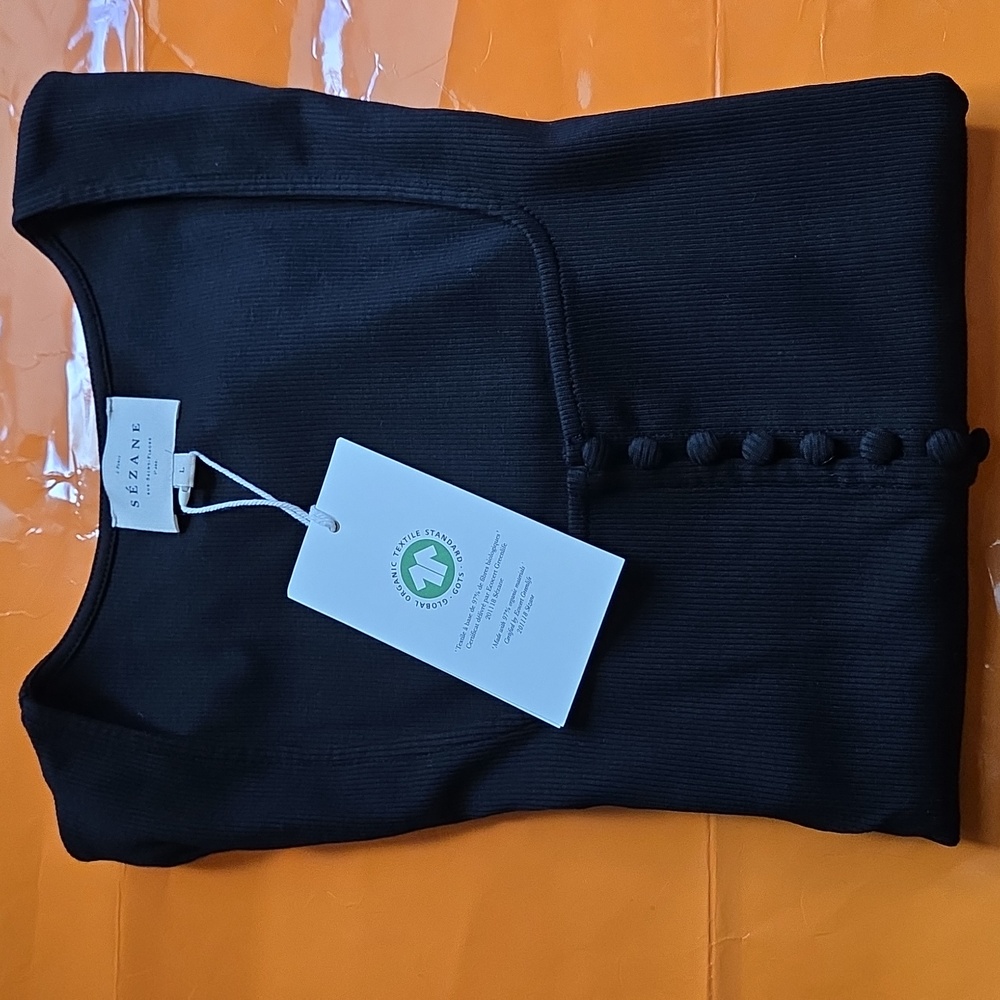 Nwt! Sezane Grant T.Shirt Black - Picture 10 of 10